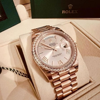 Rolex Day Date 40 Mm Everose Gold Sundust Dial M228345Rbr 0008