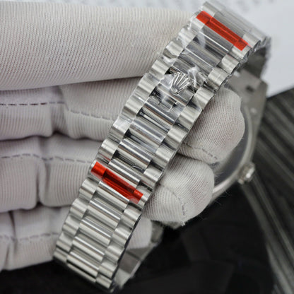 Rolex Day Date 40 Mm Platinum White M228396Tbr 0018