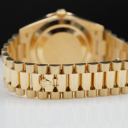 Rolex Day Date 40 Mm Yellow Gold Bright Black Diamond Set M228348Rbr 0001