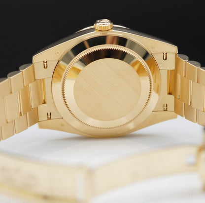 Rolex Day Date 40 Mm Yellow Gold Bright Black Diamond Set M228348Rbr 0001