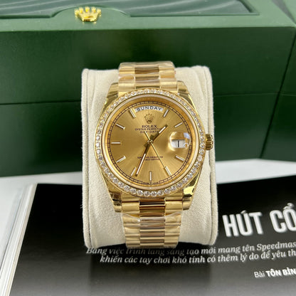 Rolex Day Date 40 Mm Yellow Gold Champagne Colour Dial M228398Tbr 0007