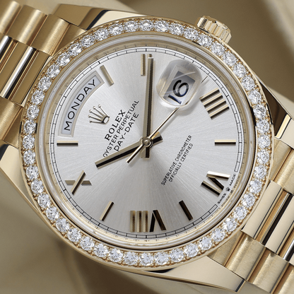 Rolex Day Date 40 Mm Yellow Gold Silver M228348Rbr 0007