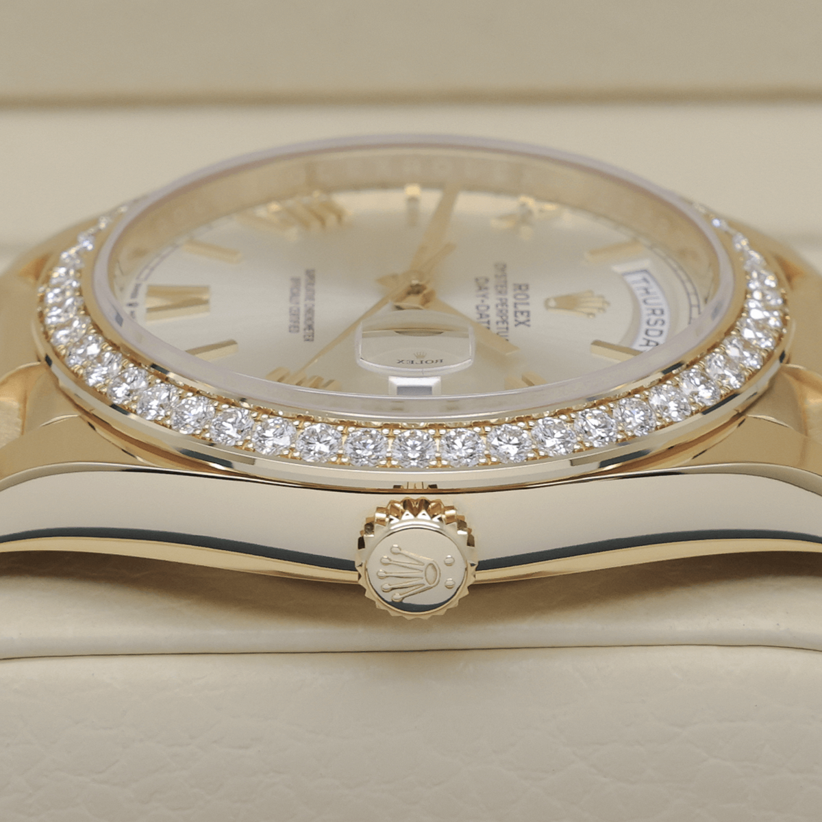 Rolex Day Date 40 Mm Yellow Gold Silver M228348Rbr 0007