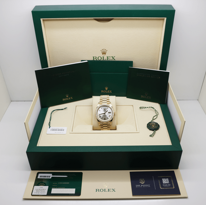Rolex Day Date 40 Mm Yellow Gold Silver M228348Rbr 0007