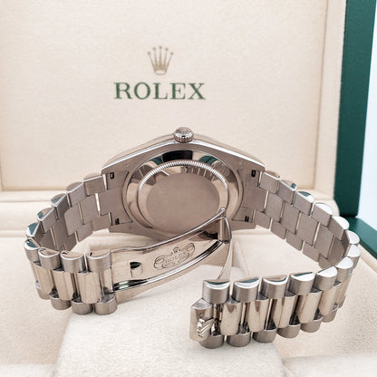 Rolex Day Date Ii Silver 218239