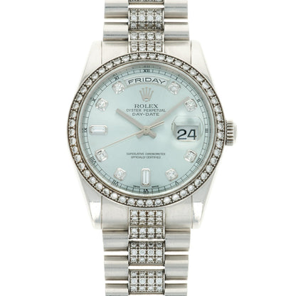 Rolex Day-Date Ref. 118346 Platinum and Diamond