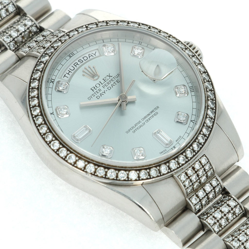 Rolex Day-Date Ref. 118346 Platinum and Diamond