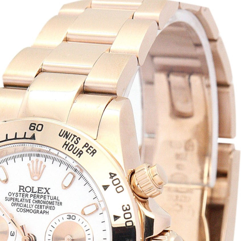 Rolex Daytona 116505 Rose Gold Oyster Ivory Baton Dial
