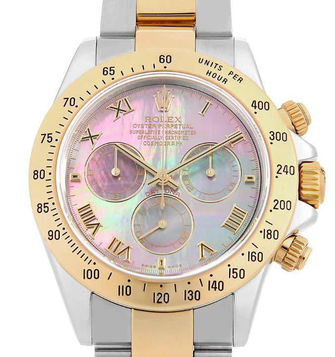Rolex Daytona 116523 Yellow Gold Oyster Dark Brown Roman Numerals Dial
