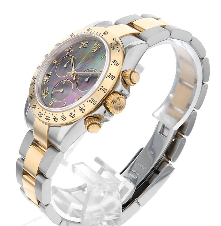 Rolex Daytona 116523 Yellow Gold Oyster Dark Brown Roman Numerals Dial