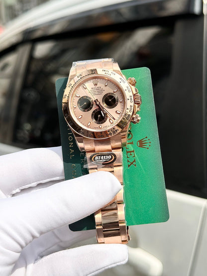 Rolex Daytona Cosmograph Oyster 40 Mm Everose Gold Sundust And Bright Black Dial Oyster Bracelet M126505 0003