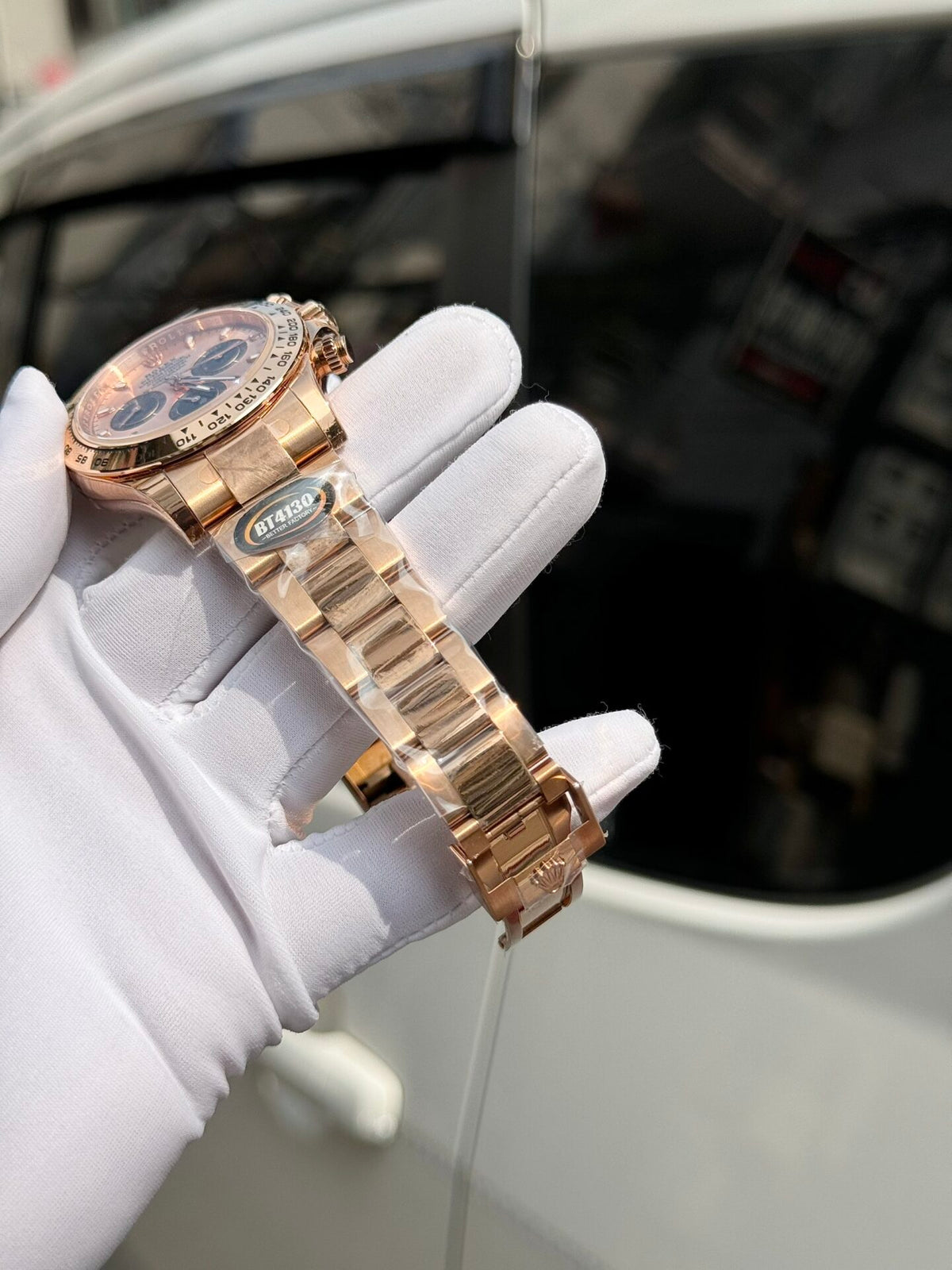 Rolex Daytona Cosmograph Oyster 40 Mm Everose Gold Sundust And Bright Black Dial Oyster Bracelet M126505 0003