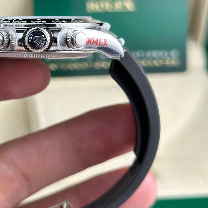 Rolex Daytona Cosmograph Oyster 40 Mm White Gold Bright Black And Steel Diamond Set Dial M126519Ln 0004