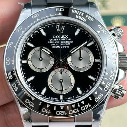 Rolex Daytona Cosmograph Oyster 40 Mm White Gold Bright Black And Steel Diamond Set Dial M126519Ln 0004