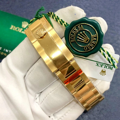 Rolex Daytona Rainbow, Black Dial, Diamond Bezel, Oyster Bracelet, Yellow Gold Watch 116598 Rbow