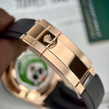 Rolex Daytona Rose Gold Oysterflex Black Dial 116515LN