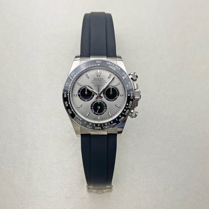 Rolex Daytona Steel Dial White Gold Oysterflex