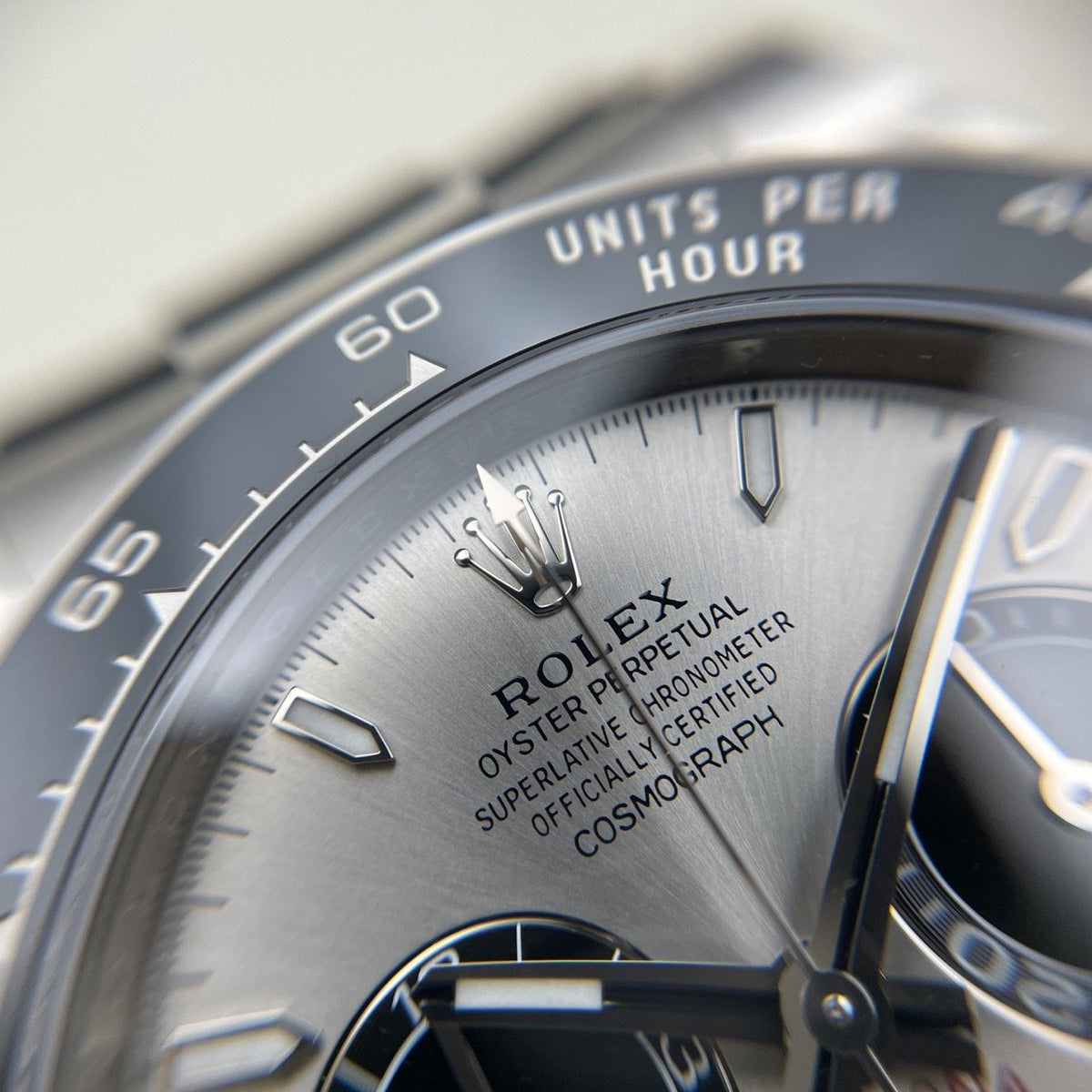 Rolex Daytona Steel Dial White Gold Oysterflex