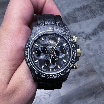 Rolex DiW Carbon Daytona Black and Gold