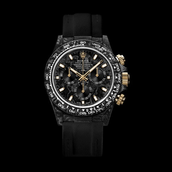 Rolex DiW Carbon Daytona Black and Gold