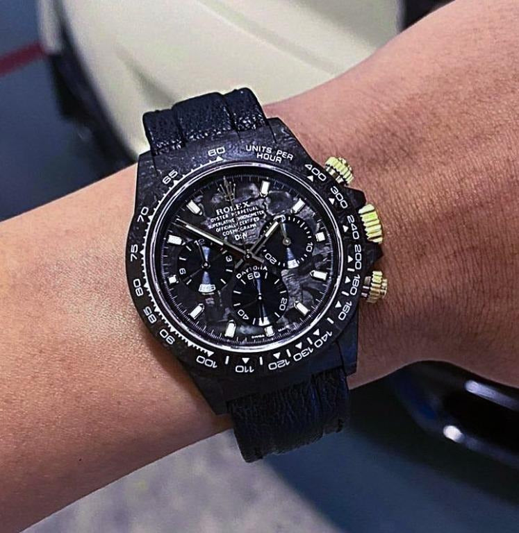 Rolex DiW Carbon Daytona Black and Gold