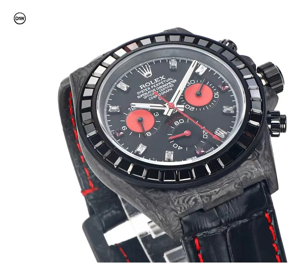 Rolex DiW Carbon Daytona Rainbow Black