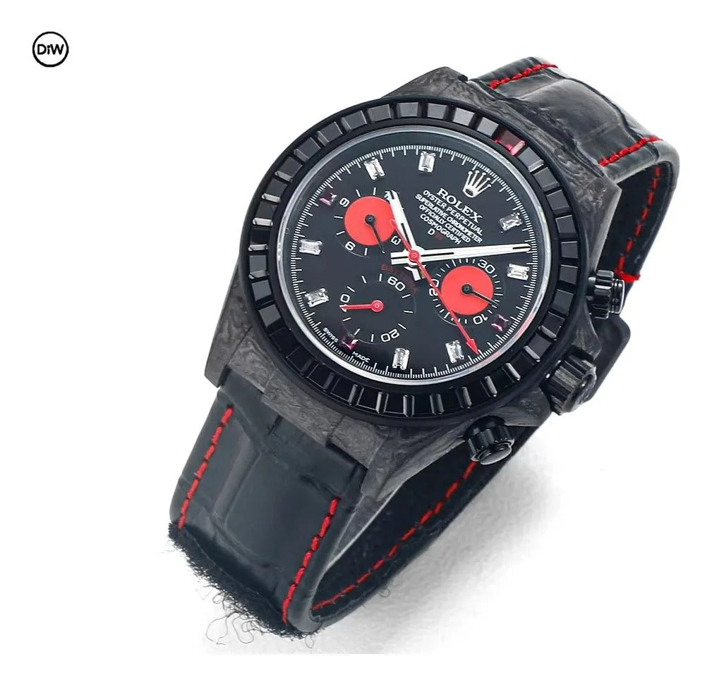Rolex DiW Carbon Daytona Rainbow Black