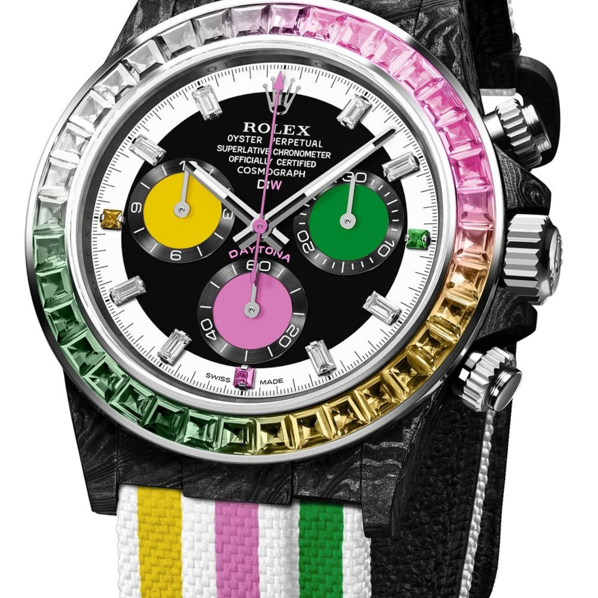 Rolex DiW Rainbow Candy Daytona