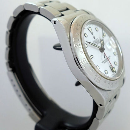 Rolex Explorer II 16570 SS AT White Dial