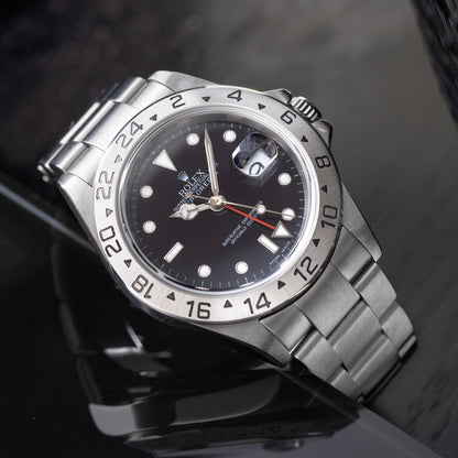 Rolex Explorer II 16570 Stainless Steel Black Dial 40MM Mens