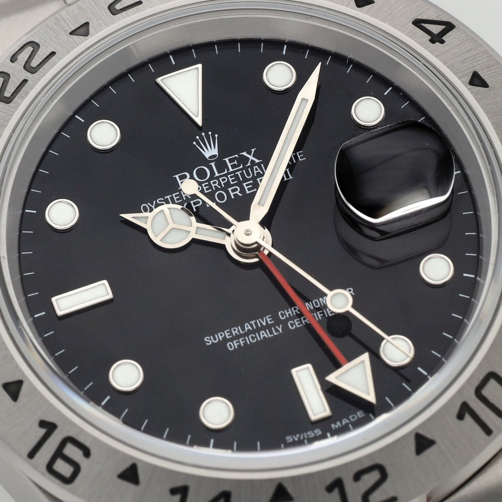 Rolex Explorer II 16570 Stainless Steel Black Dial 40MM Mens