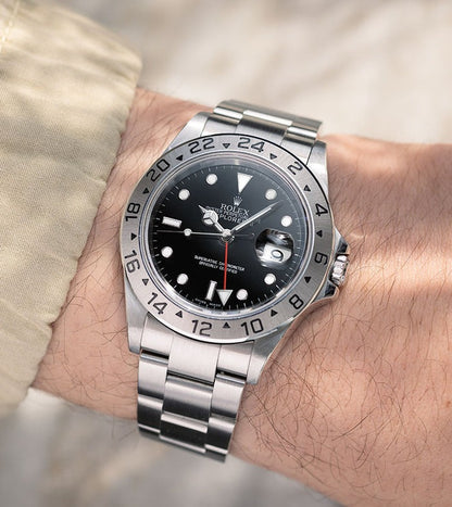 Rolex Explorer II 16570 Stainless Steel Black Dial 40MM Mens