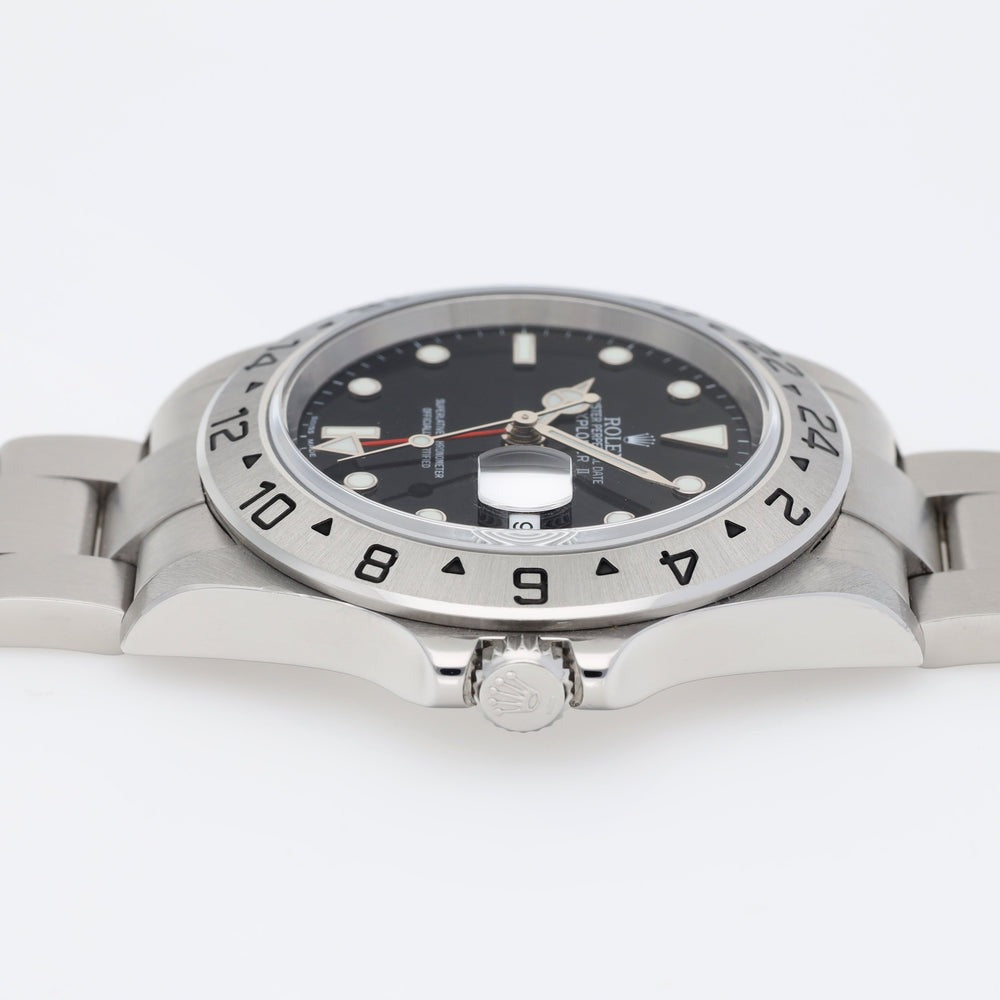 Rolex Explorer II 16570 Stainless Steel Black Dial 40MM Mens