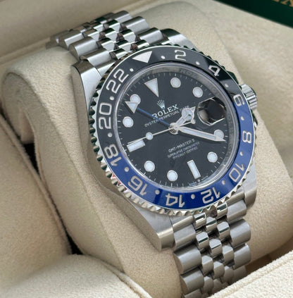 Rolex Gmt-Master Ii Gmt Black Dial Batman Bezel Men Watch 40Mm