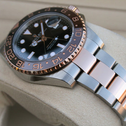 Rolex Gmt-Master Ii Root Beer Automatic Men Steel Oyster Watch 40Mm