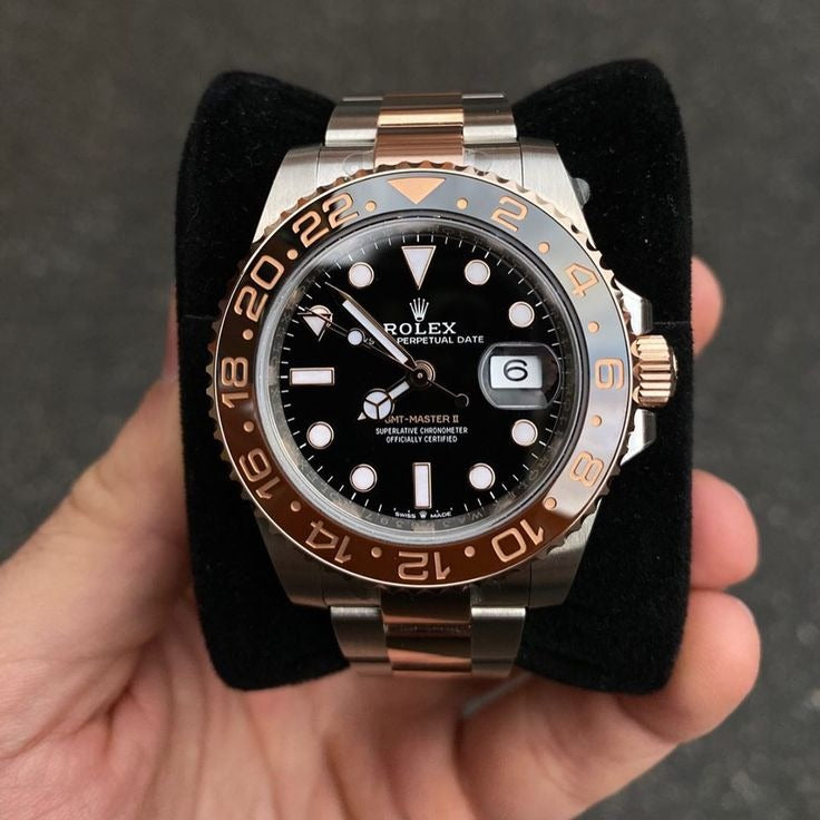Rolex Gmt-Master Ii Root Beer Automatic Men Steel Oyster Watch 40Mm
