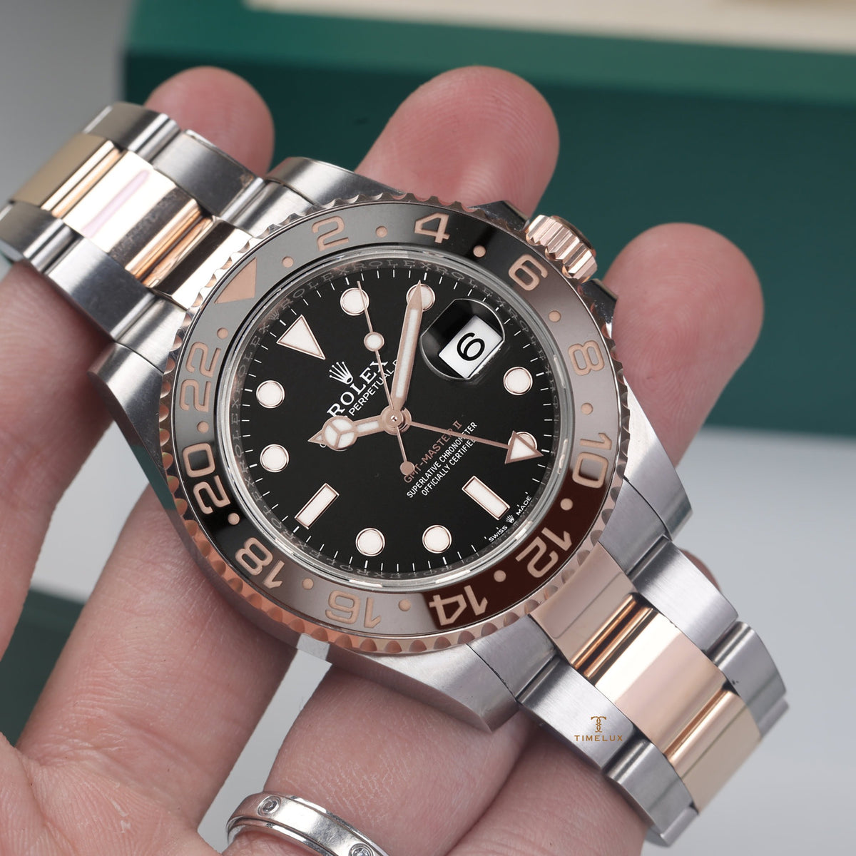 Rolex Gmt-Master Ii Root Beer Automatic Men Steel Oyster Watch 40Mm