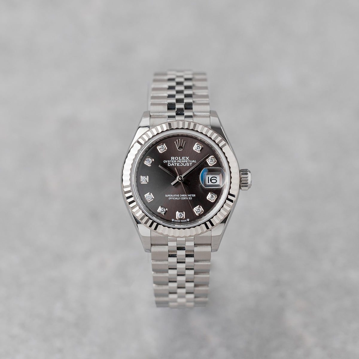 Rolex Lady Datejust 279139Rbr 28Mm Dark Grey