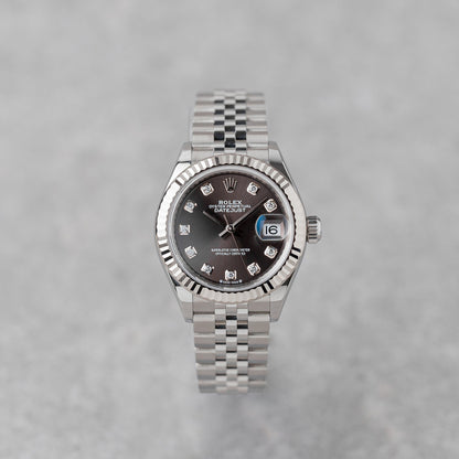 Rolex Lady Datejust 279139Rbr 28Mm Dark Grey