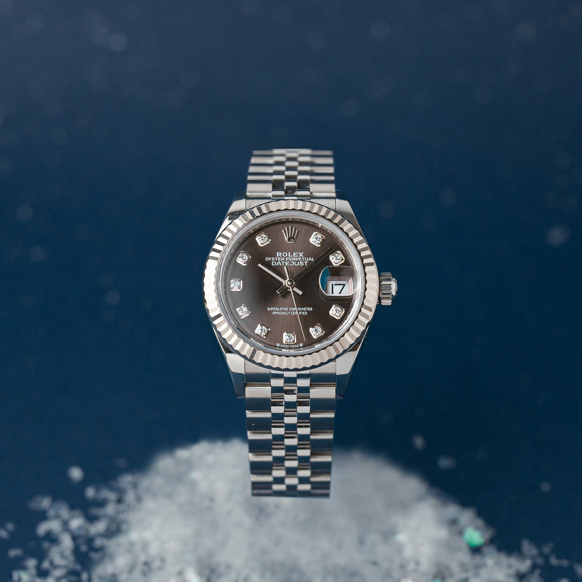 Rolex Lady Datejust 279139Rbr 28Mm Dark Grey
