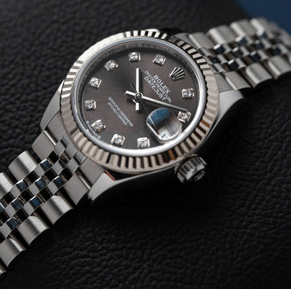 Rolex Lady Datejust 279139Rbr 28Mm Dark Grey