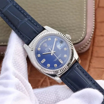 Rolex Mens 36 MM Day-Date 118139 blue
