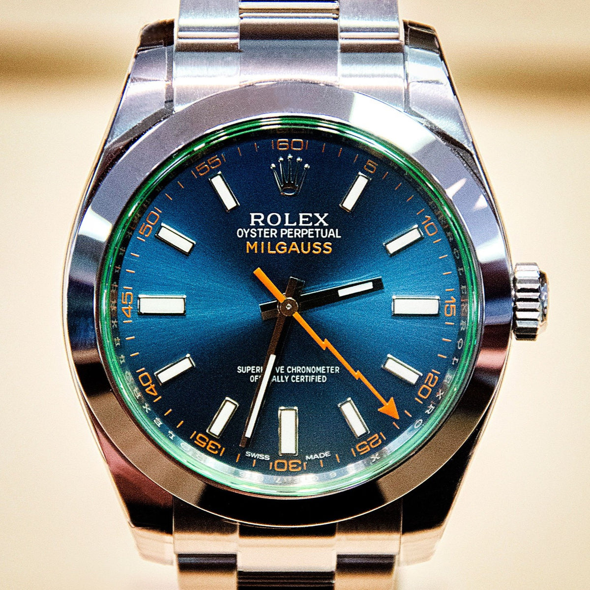 Rolex Milgauss Blue Dial Oyster