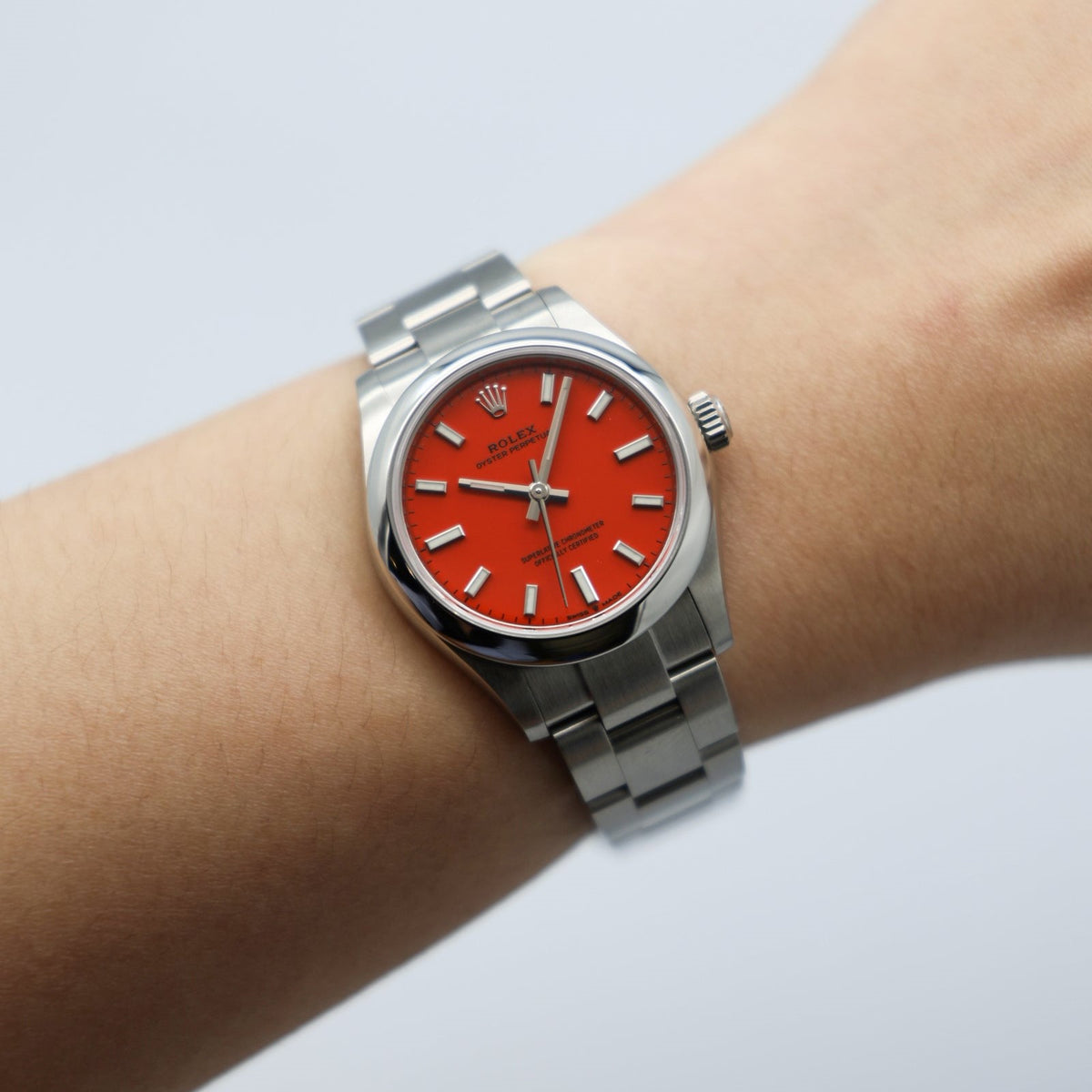 Rolex Oyster Perpetual 31Mm Coral Red