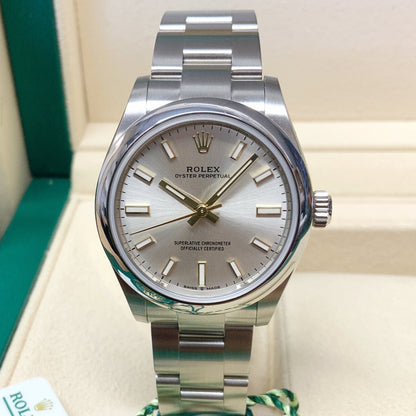 Rolex Oyster Perpetual 31Mm Silver