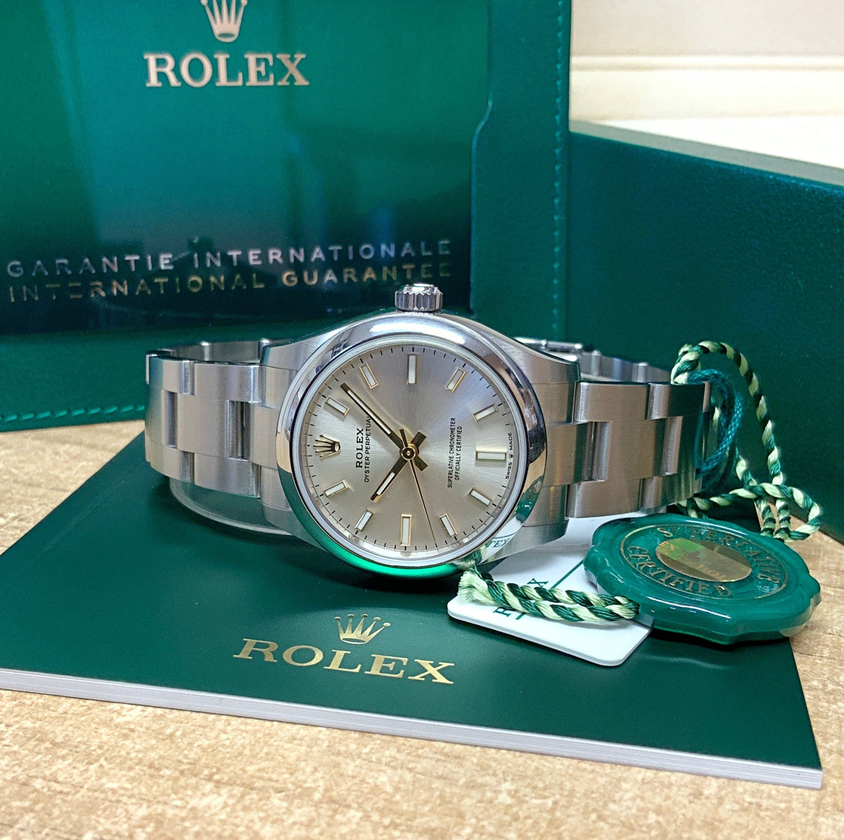 Rolex Oyster Perpetual 31Mm Silver