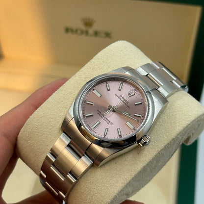 Rolex Oyster Perpetual 34Mm Pink