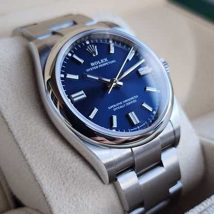 Rolex Oyster Perpetual 36Mm Blue