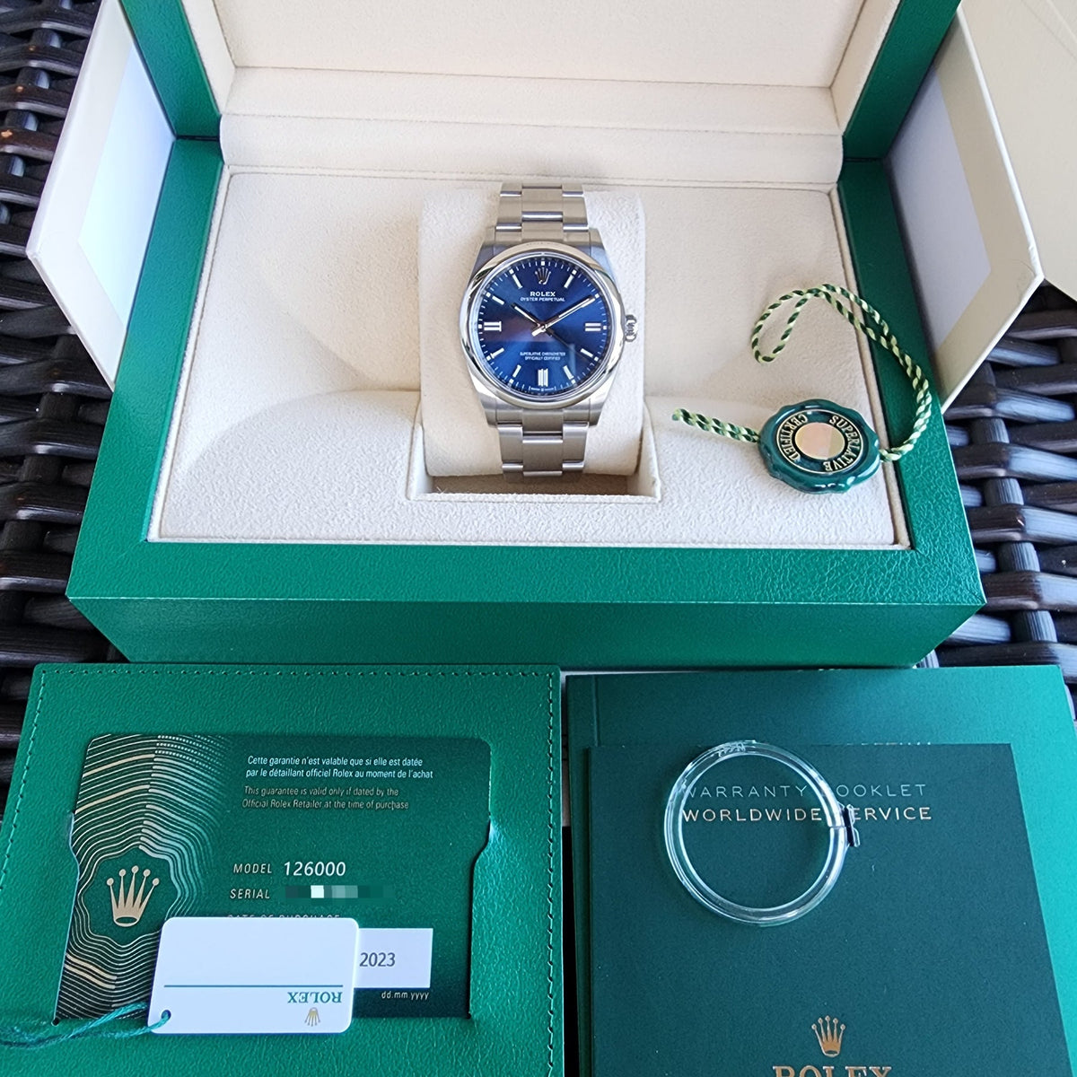 Rolex Oyster Perpetual 36Mm Blue