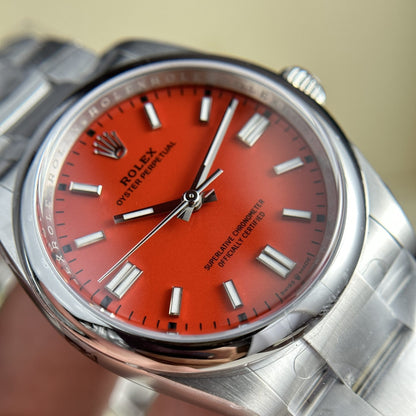 Rolex Oyster Perpetual 36Mm Coral Red